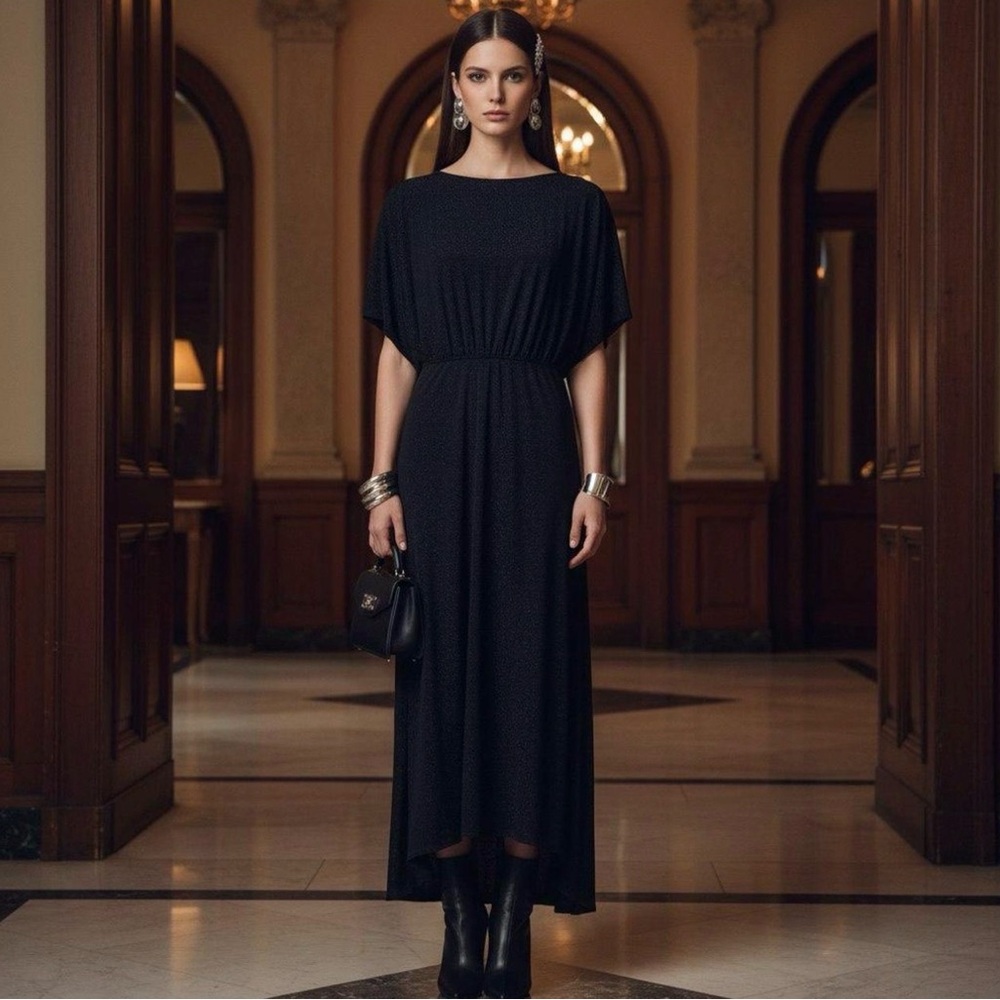 & Other Stories Black Maxi Dress